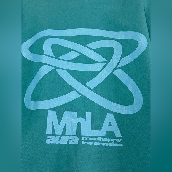 NEW MADHAPPY AURA LOS ANGELES TEAL CREWNECK SZ XL - Picture 4 of 8